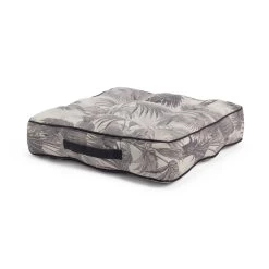 Habitat Palm Print Grey Floor Cushion