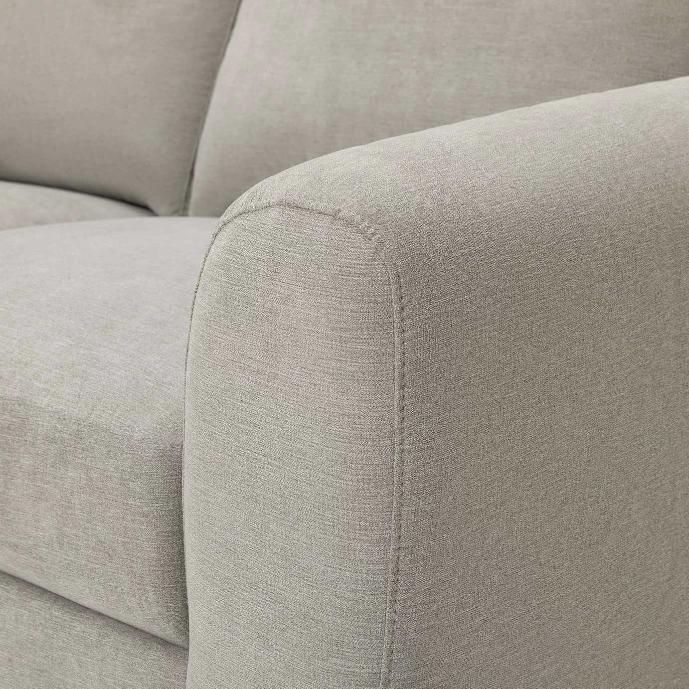 Habitat Ashford Fabric Left Corner Chaise Sofa - Grey 10 Habitat Ashford Fabric Left Corner Chaise Sofa - Grey - Image 8