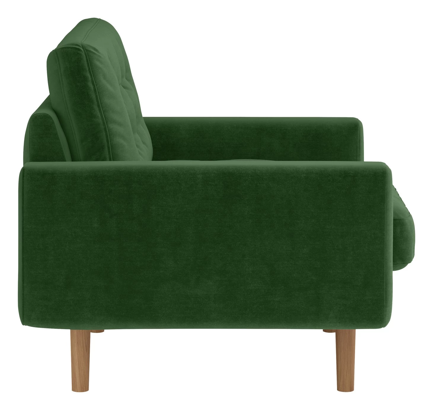 Habitat Fenner Velvet ArmChair - Moss Green 8 Habitat Fenner Velvet ArmChair - Moss Green - Image 6