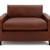 Habitat Chester Leather Cuddle Chair - Tan 2 Habitat Chester Leather Cuddle Chair - Tan -Habitat 2067807 R Z001A