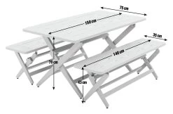 Habitat Folding 4 Seater Steel Dining Set - Green -Habitat 2069908 R E001