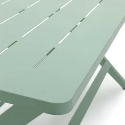 Habitat Folding 4 Seater Steel Dining Set - Green -Habitat 2069908 R Z007A