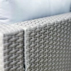 Habitat 4 Seater Rattan Effect Garden Sofa Set - Grey -Habitat 2070739 R Z010C