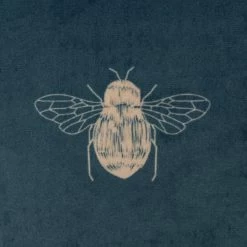 Habitat Gold Bee Printed Cushion - Teal - 43x43cm -Habitat 2072610 R B001