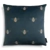 Habitat Gold Bee Printed Cushion - Teal - 43x43cm -Habitat 2072610 R Z001A