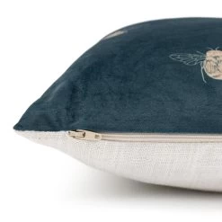 Habitat Gold Bee Printed Cushion - Teal - 43x43cm -Habitat 2072610 R Z003A