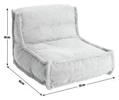 Habitat Kids Mini Estelle Cord Bean Bag - Green -Habitat 2074656 R E001