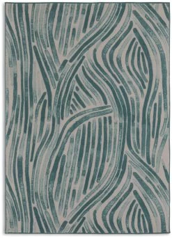 Habitat Herbalist Flatweave Rug - 120X170cm - Blue & White