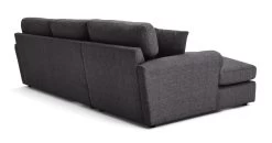Habitat Lisbon Fabric Left Hand Corner Chaise Sofa- Charcoal -Habitat 2078092 R Z004A