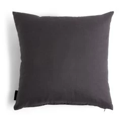 Habitat Velvet Panel Cushion - Grey & Black - 50x50cm -Habitat 2078793 R Z002A