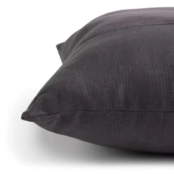 Habitat Velvet Panel Cushion - Grey & Black - 50x50cm -Habitat 2078793 R Z003A