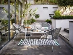 Habitat Nordic 4 Seater Rattan Garden Bistro Set - Grey -Habitat 2151500 R Z001C