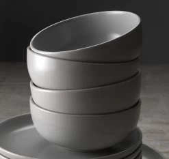 Habitat 12 Piece Stoneware Dinner Set - Matt Grey -Habitat 2151768 R Z002C