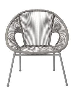 Habitat Nordic Spring Rattan Effect Garden Chair - Grey -Habitat 2159818 R Z002A