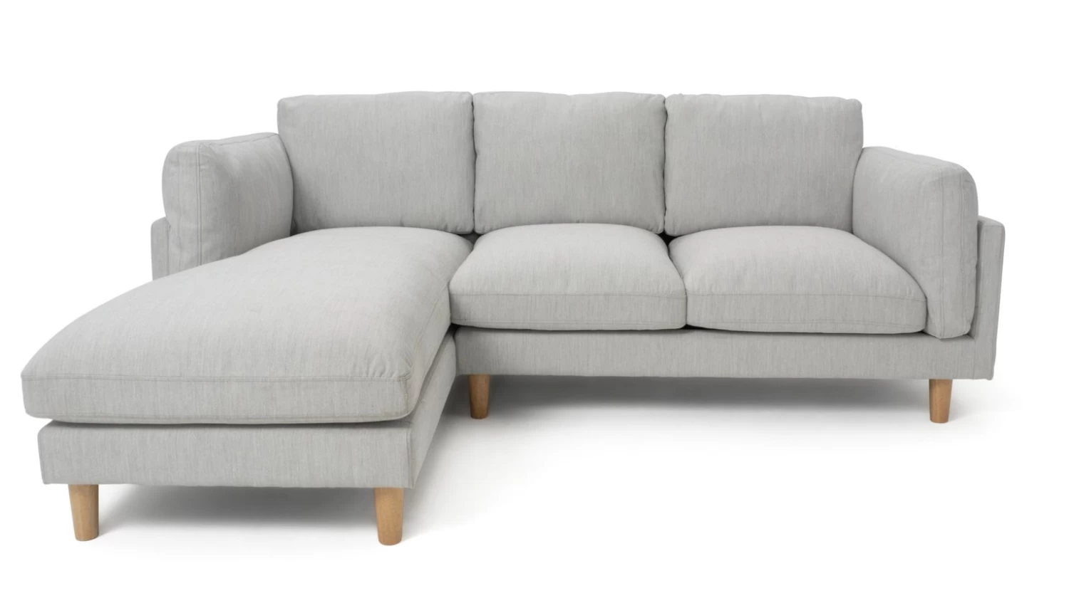 Habitat Salome Fabric Left Hand Corner Chaise Sofa - Grey 7 Habitat Salome Fabric Left Hand Corner Chaise Sofa - Grey - Image 5