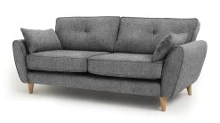 Habitat Isla 3 Seater Fabric Sofa - Grey -Habitat 2207375 R Z002A