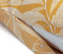 Habitat Cotton Linear Leaf Print Yellow Bedding Set- Single -Habitat 2208972 R Z004A