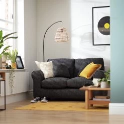 Habitat Lisbon Fabric 2 Seater Sofa - Grey -Habitat 2255949 R Z001C