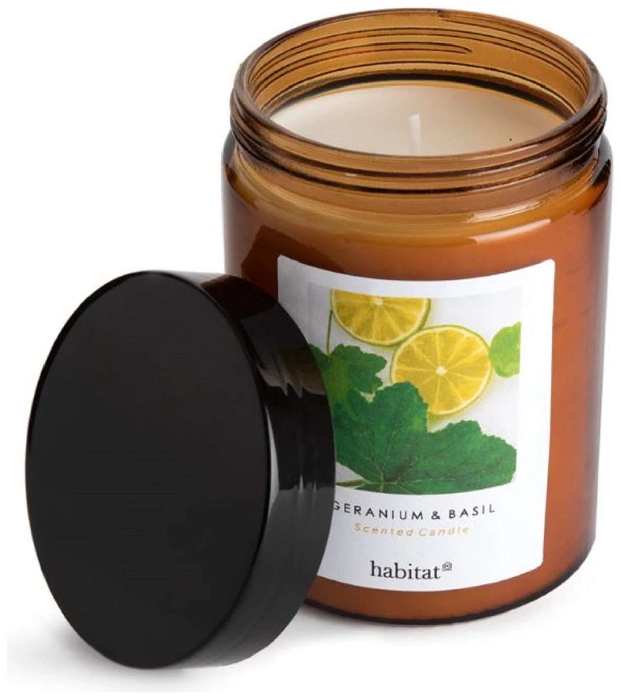 Habitat Scented Jar Candle - Geranium & Basil 5 Habitat Scented Jar Candle - Geranium & Basil - Image 3