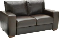 Habitat Eton Leather 2 Seater Sofa - Chocolate -Habitat 2263728 R Z002A UC17555290