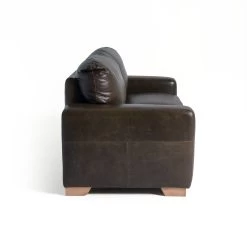 Habitat Eton Leather 3 Seater Sofa - Chocolate -Habitat 2271813 R Z004A