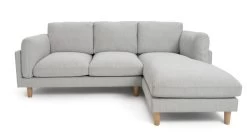 Habitat Salome Fabric Right Hand Corner Chaise Sofa - Grey 15 Habitat Salome Fabric Right Hand Corner Chaise Sofa - Grey -Habitat 2654344 R Z002A