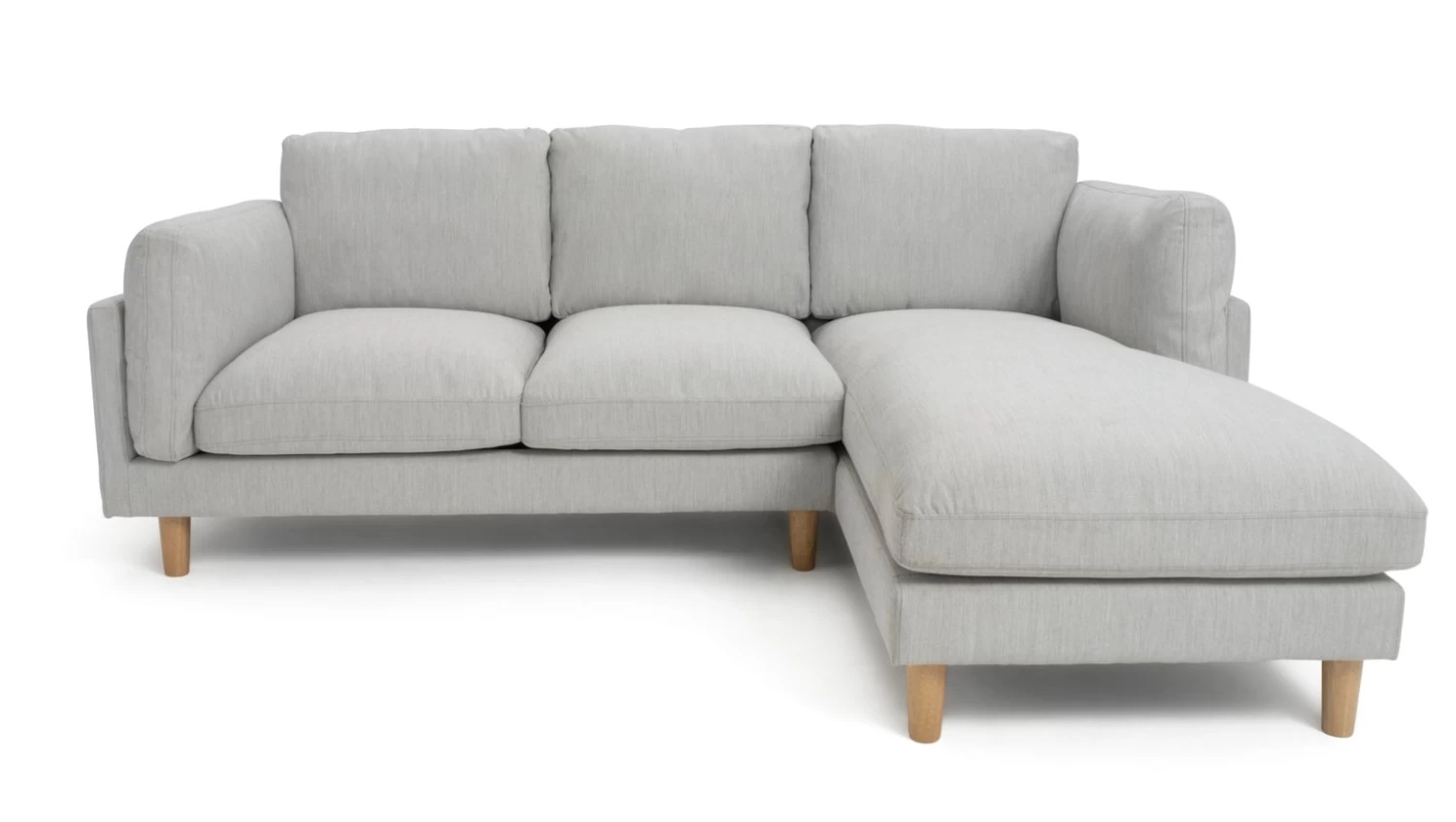 Habitat Salome Fabric Right Hand Corner Chaise Sofa - Grey 7 Habitat Salome Fabric Right Hand Corner Chaise Sofa - Grey - Image 5