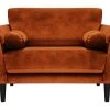 Habitat Jacob Fabric Cuddle Chair - Orange -Habitat 2910129 R Z001A