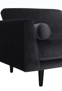 Habitat Jacob Fabric 2 Seater Sofa - Black -Habitat 2910143 R Z006A