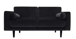 Habitat Jacob Fabric 3 Seater Sofa - Black