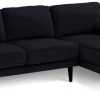 Habitat Jacob Velvet Right Hand Corner Sofa - Black 1 Habitat Jacob Velvet Right Hand Corner Sofa - Black -Habitat 2910260 R Z001A