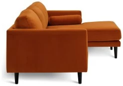 Habitat Jacob Velvet Right Hand Corner Sofa - Orange 11 Habitat Jacob Velvet Right Hand Corner Sofa - Orange -Habitat 2910318 R Z004A
