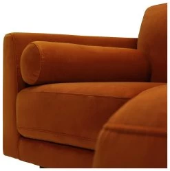 Habitat Jacob Velvet Right Hand Corner Sofa - Orange 13 Habitat Jacob Velvet Right Hand Corner Sofa - Orange -Habitat 2910318 R Z010A