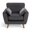 Habitat Iris Fabric Armchair - Grey 2 Habitat Iris Fabric Armchair - Grey -Habitat 2910600 R Z001A