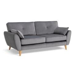 Habitat Iris Fabric 3 Seater Sofa - Grey -Habitat 2910710 R Z002A