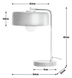 Habitat Minah Iron LED Table Lamp - Black & Brass -Habitat 2990297 R E001