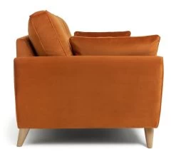 Habitat Isla 3 Seater Velvet Sofa - Orange -Habitat 2991629 R Z004A
