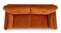 Habitat Isla 3 Seater Velvet Sofa - Orange -Habitat 2991629 R Z005A
