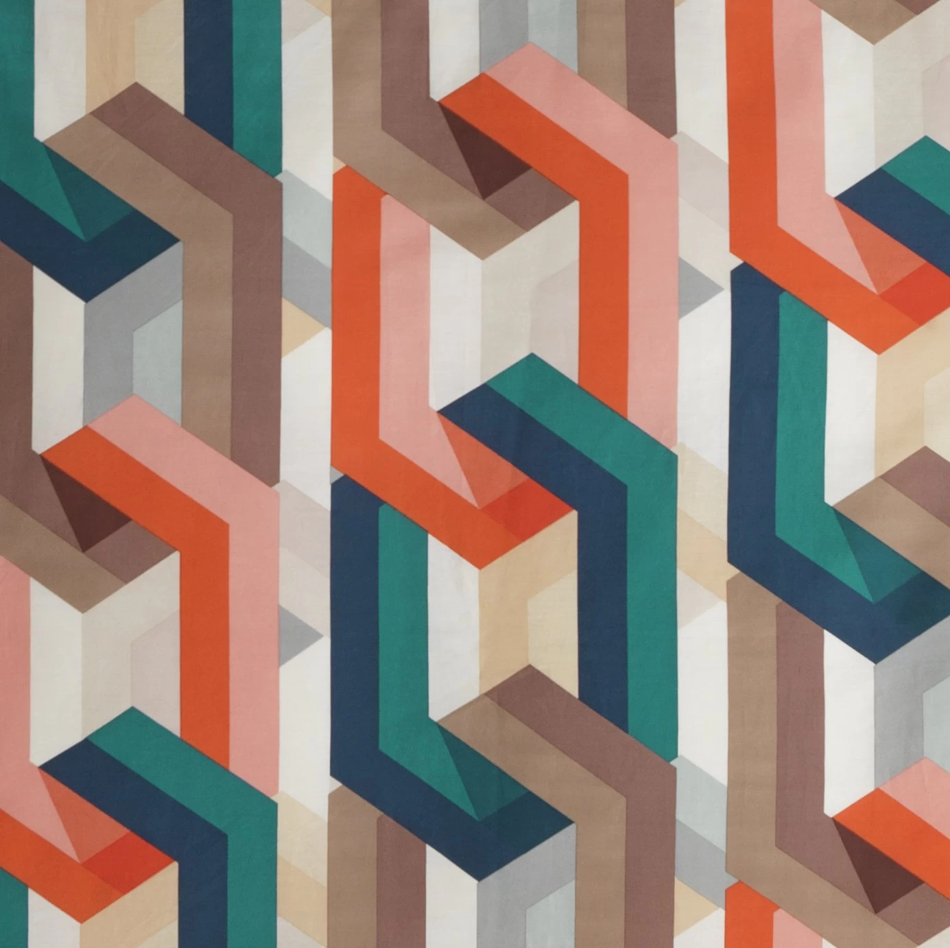 Habitat Cotton Chain Print Multicolor Bedding Set - Single 8 Habitat Cotton Chain Print Multicolor Bedding Set - Single - Image 6