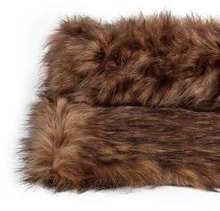 Habitat Faux Fur Throw - Brown - 125x150cm -Habitat 3035591 R Z002A