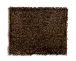 Habitat Faux Fur Throw - Brown - 125x150cm -Habitat 3035591 R Z004A