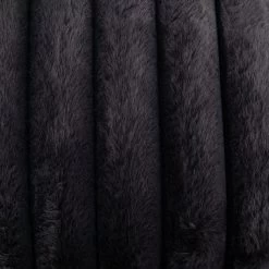 Habitat Ribbed Faux Fur Cushion - Charcoal - 50X50cm -Habitat 3064380 R B001
