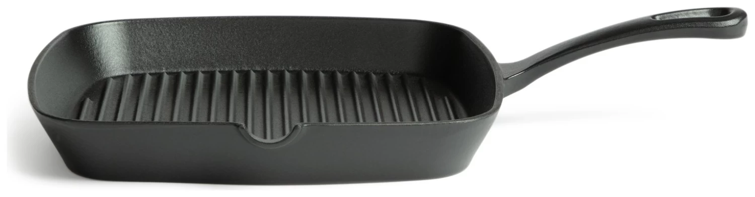 Habitat 23cm Cast Iron Griddle Pan - Black 3 Habitat 23cm Cast Iron Griddle Pan - Black
