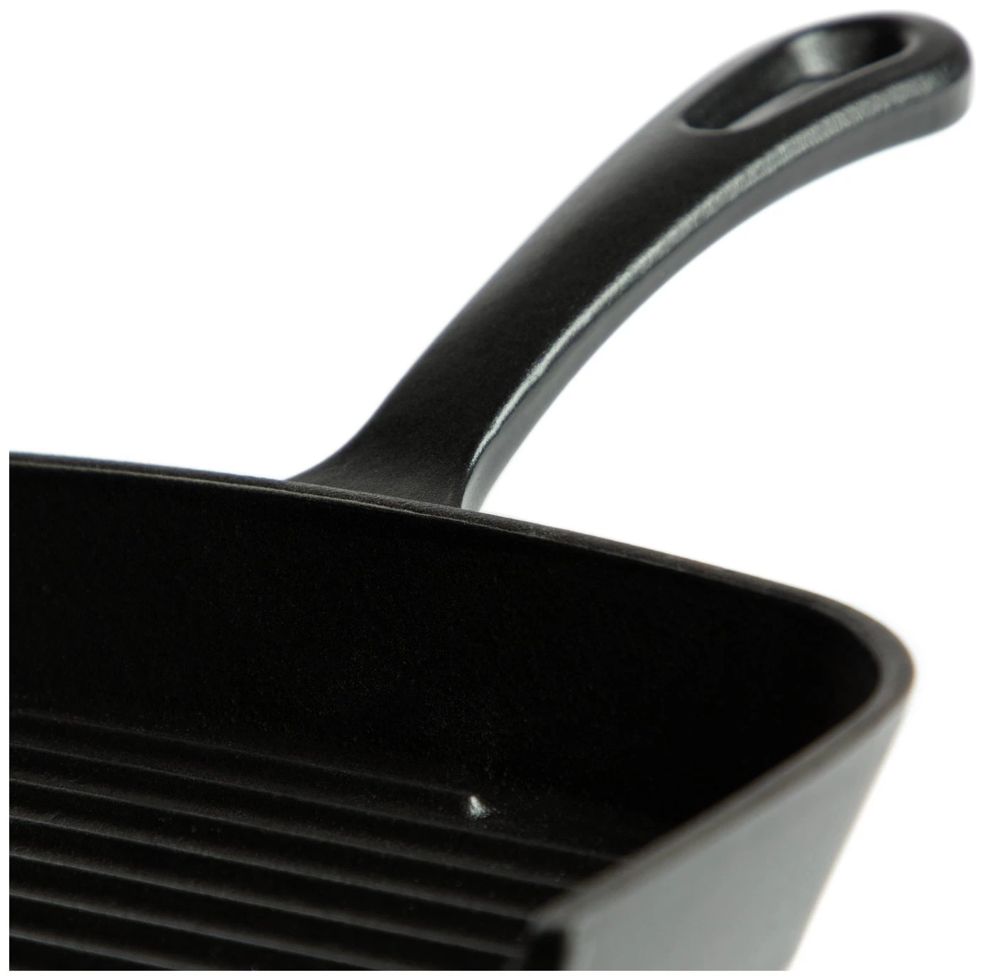 Habitat 23cm Cast Iron Griddle Pan - Black 4 Habitat 23cm Cast Iron Griddle Pan - Black - Image 2