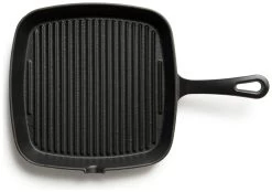 Habitat 23cm Cast Iron Griddle Pan - Black 9 Habitat 23cm Cast Iron Griddle Pan - Black -Habitat 3065097 R Z005A