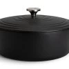 Habitat 4.7 Litre Oval Cast Iron Casserole Dish - Black -Habitat 3065602 R Z001A