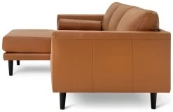 Habitat Jackson Leather Left Corner Chaise Sofa - Tan 17 Habitat Jackson Leather Left Corner Chaise Sofa - Tan -Habitat 3102486 R Z004A