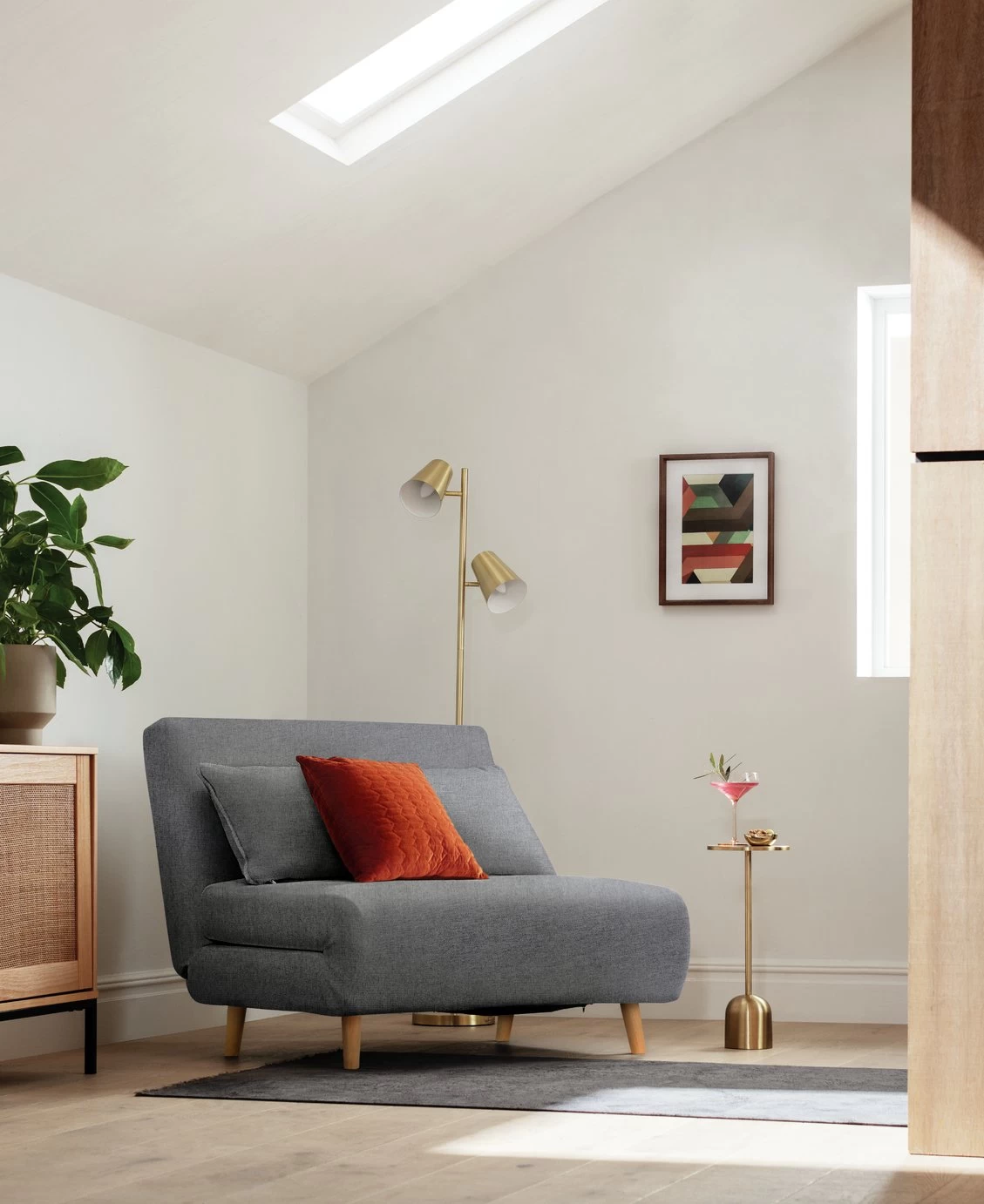 Habitat Roma Small Double Chairbed - Grey 12 Habitat Roma Small Double Chairbed - Grey - Image 10