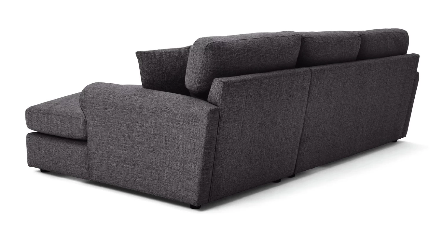 Habitat Lisbon Fabric Right Hand Corner Chaise Sofa-Charcoal 8 Habitat Lisbon Fabric Right Hand Corner Chaise Sofa-Charcoal - Image 6