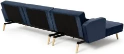 Habitat Andy Left Corner Velvet Clic Clac Sofa Bed - Navy -Habitat 3159491 R Z005A
